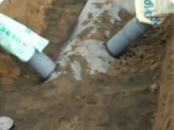 大規模農業用水路の地下排水管に利用